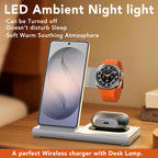 3 in 1 Wireless Charging Station for Samsung – Foldable Fast Charger Stand