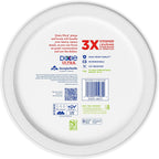 Dixie Ultra, Large Paper Plates, 10 Inch, 100 Count, 3X Stronger*, Heavy Duty, Microwave-Safe, Soak-Proof, Cut Resistant, Disposable Plates for Heavy, Messy Meals