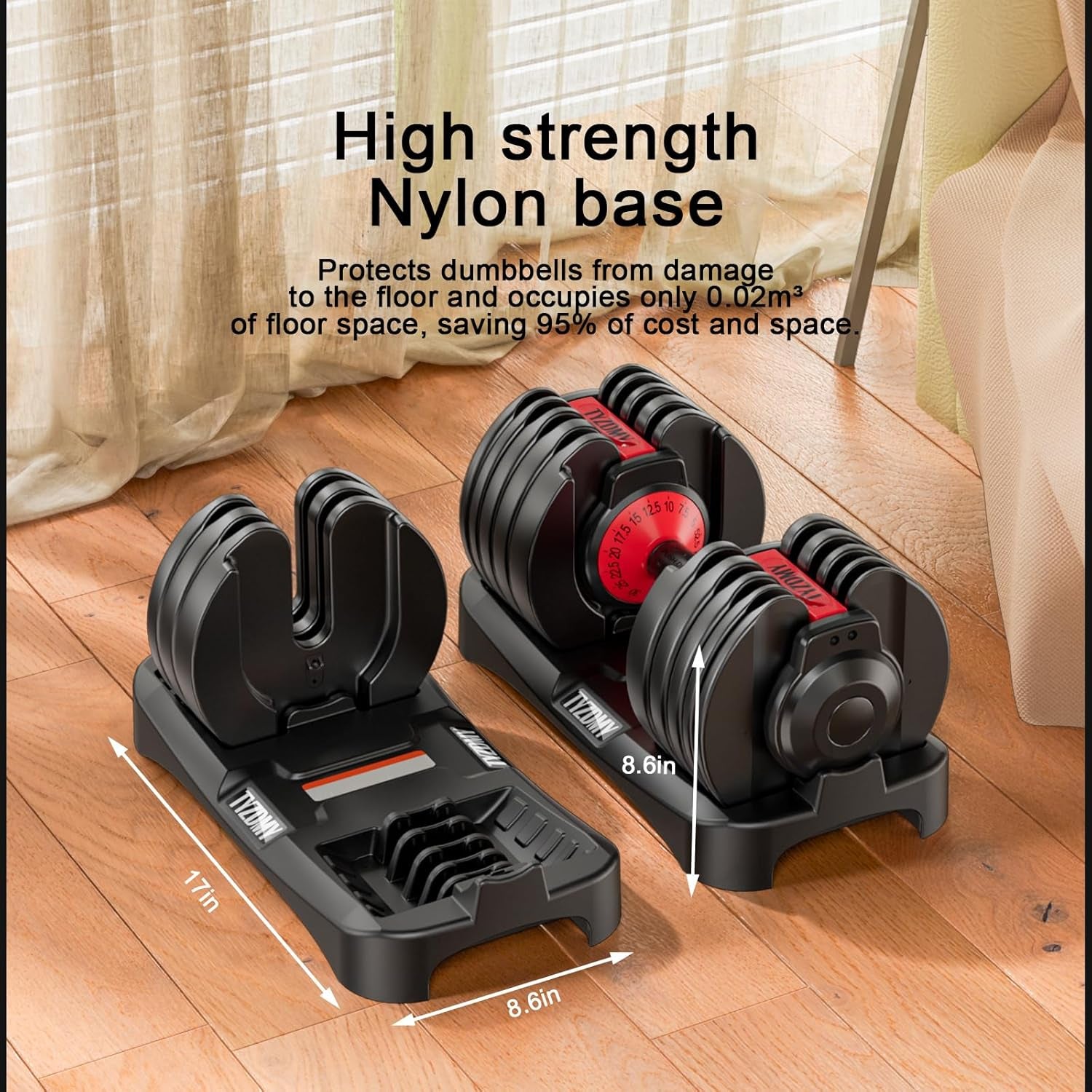 Adjustable Dumbbells for Home Gym – 15-in-1