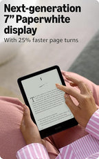 Amazon Kindle Paperwhite 16GB (Newest Model) – 7” Glare-Free Display