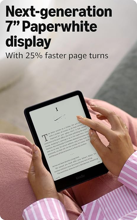 Amazon Kindle Paperwhite 16GB (Newest Model) – 7” Glare-Free Display