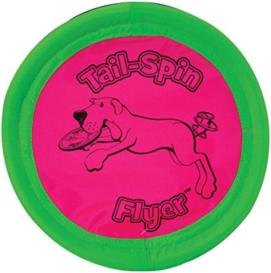 Booda Tail Spin Flyer – Lightweight Fabric Dog Frisbee for Fetch
