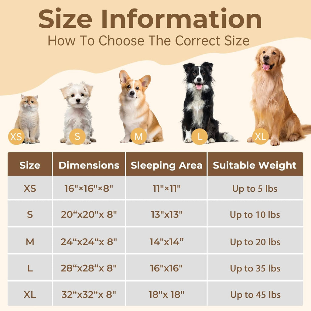 Calming Donut Dog Bed – Anti Anxiety Fluffy Plush