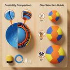 Herding Ball for Dogs – Durable Tear-Resistant Inflatable Exercise Ball with Handle Cover