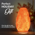 Himalayan Pink Salt Lamp – USB Natural Crystal Lamp with Touch Dimmer