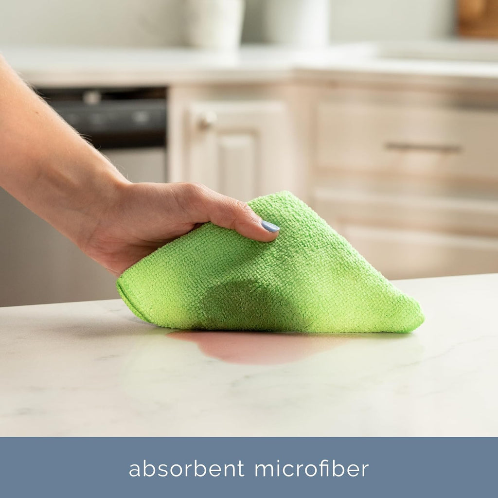 Microfiber Cleaning Cloths – 12 Pack Ultra Soft Lint-Free Reusable Towels for Home, Kitchen