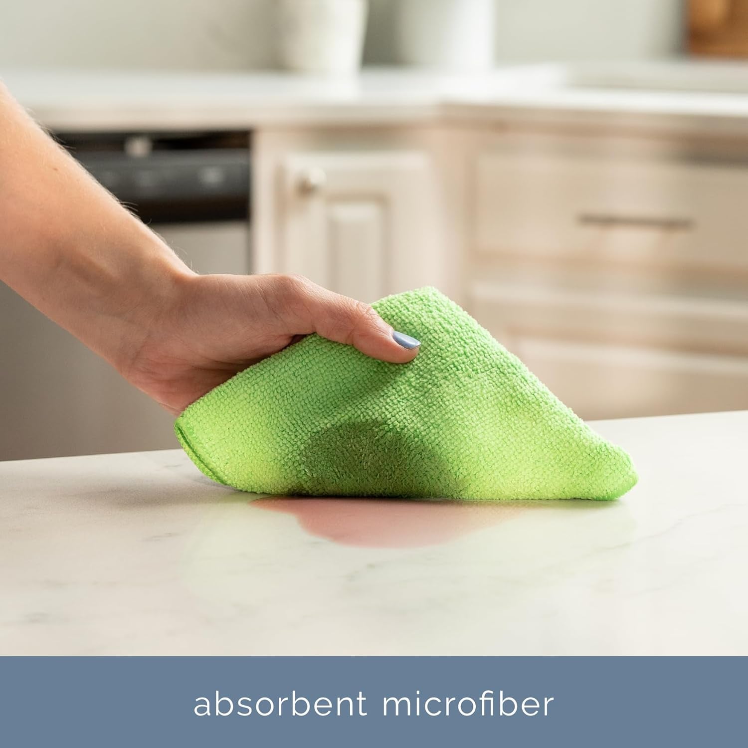 Microfiber Cleaning Cloths – 12 Pack Ultra Soft Lint-Free Reusable Towels for Home, Kitchen
