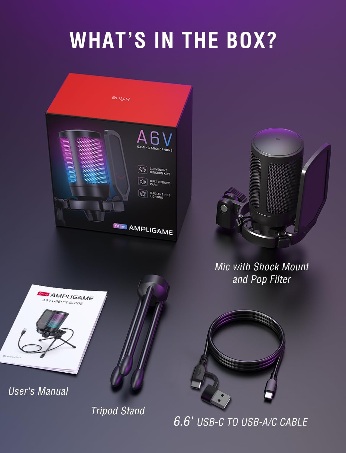 PC Microphone for Gaming – USB Condenser Mic