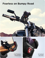 Phone Mount for Motorcycle – Auto Lock Handlebar Bike