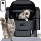 Self Cleaning Cat Litter Box – Automatic Open-Top Smart Litter Box with App Control, Safety Sensors & Large Capacity