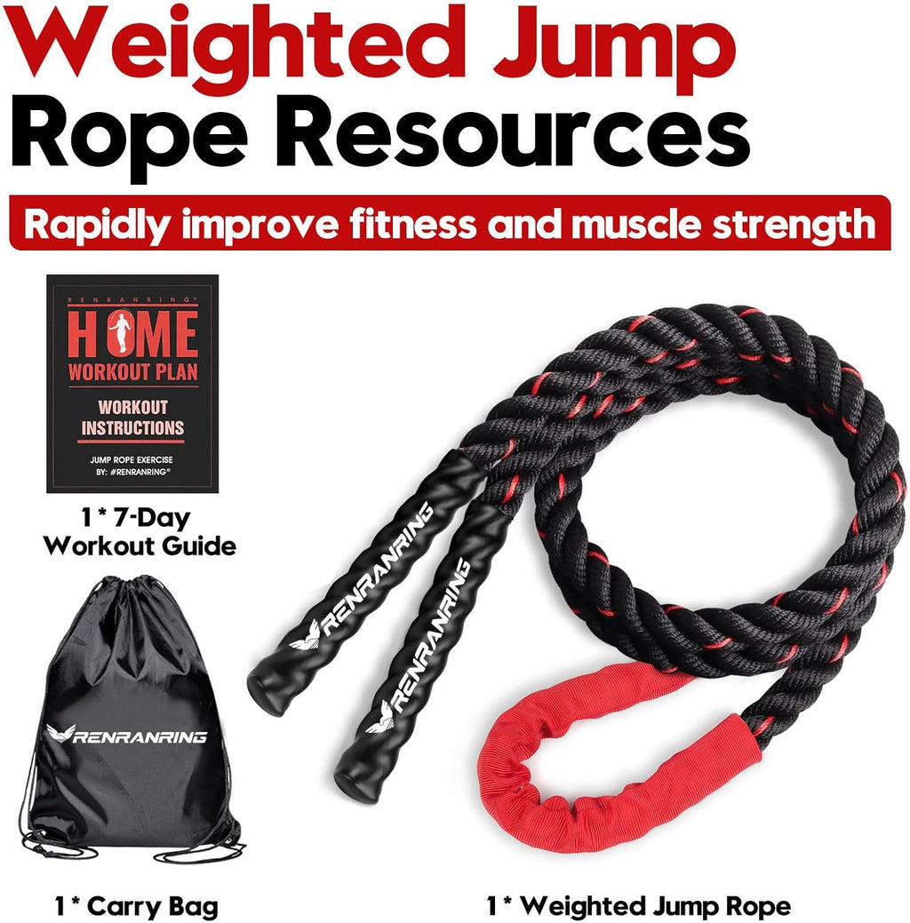 Weighted Jump Rope – Heavy 3LB/4LB/5LB Skipping Rope