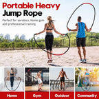 Weighted Jump Rope – Heavy 3LB/4LB/5LB Skipping Rope for Men