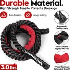 Weighted Jump Rope – Heavy 3LB/4LB/5LB Skipping Rope for Men & Women, Full Body Workout for Strength, Cardio