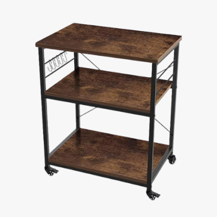 3-Tier Kitchen Utility Cart and Rolling Bakers Rack