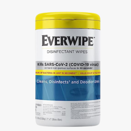 Everwipe Disinfectant Wet Wipe Canister White